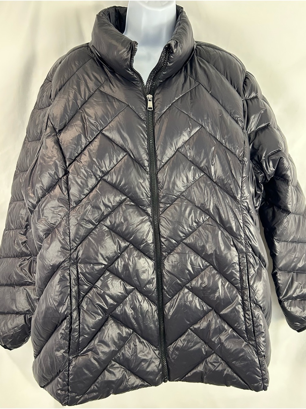 London Fog Lightweight Packable Down Puffer Jacket Black XXL